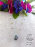 Collier keshis breloque avec 1perle