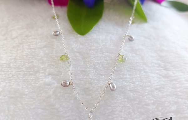 Collier keshis breloque avec 1perle