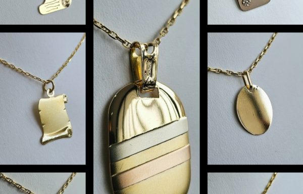 Plaque d'identité en Or 18k