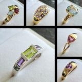 Bagues pierres précieuses en Or 18k