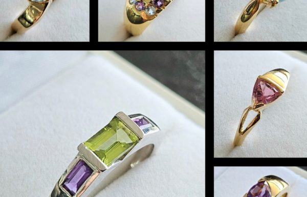 Bagues pierres précieuses en Or 18k