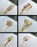 Bagues Oxyde de zirconium en Or 18k