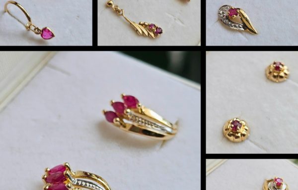 Boucles d'Oreilles Rubis en or 18k