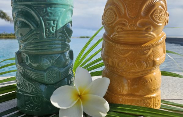 Verre Tiki en céramique